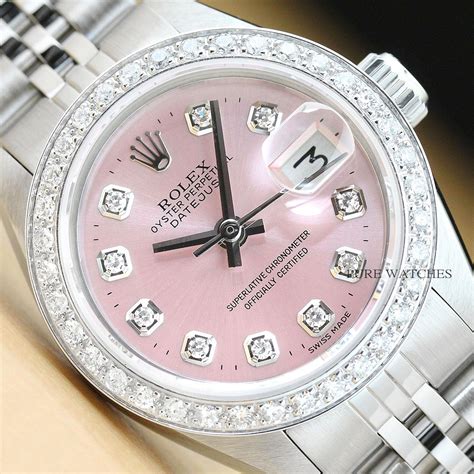 pink dial rolex stainless|rolex lady datejust pink.